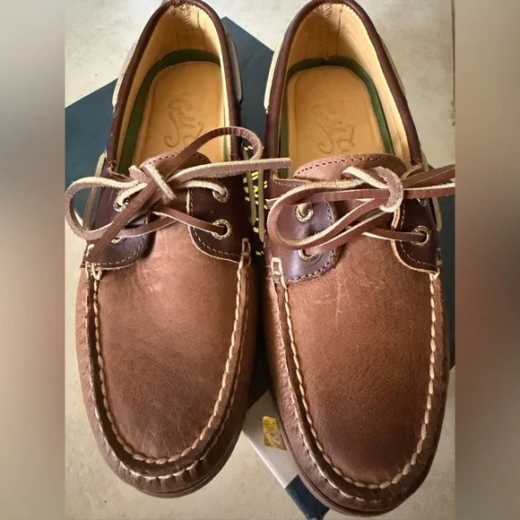 Sperry Gold Cup Leather Boat Shoes Brown Mens 7.5 New w/ Box Premium - Picture 2 of 7